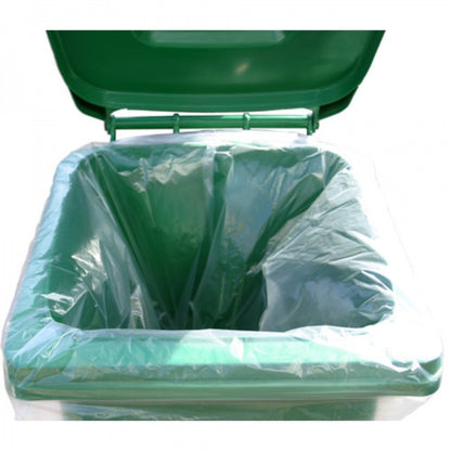 140L Natural Wheeled Bin Liner (100)