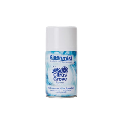 Kleenmist Air Freshener 270ml Aerosol (Pack of 12) - Cranberry, Citrus Grove, Fresh Linen & Wild Flower