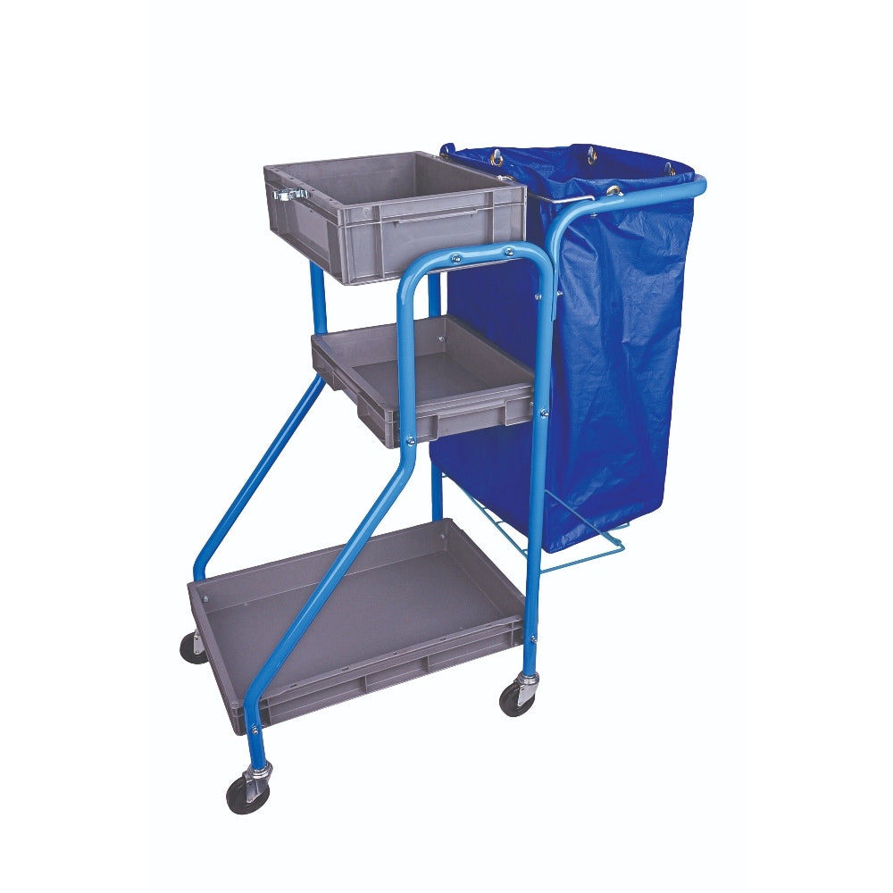 Port-A-Cart Multipurpose Cleaning Trolley with 100L Vinyl Bag
