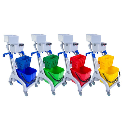 Quick Response Trolley for Flat Microfibre Mopping