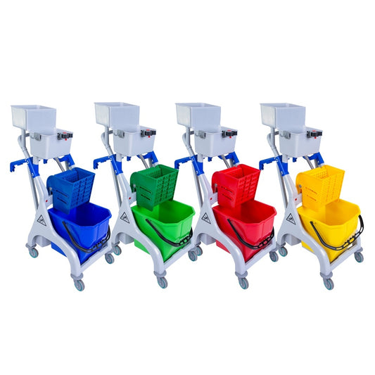 Quick Response Trolley for Flat Microfibre Mopping