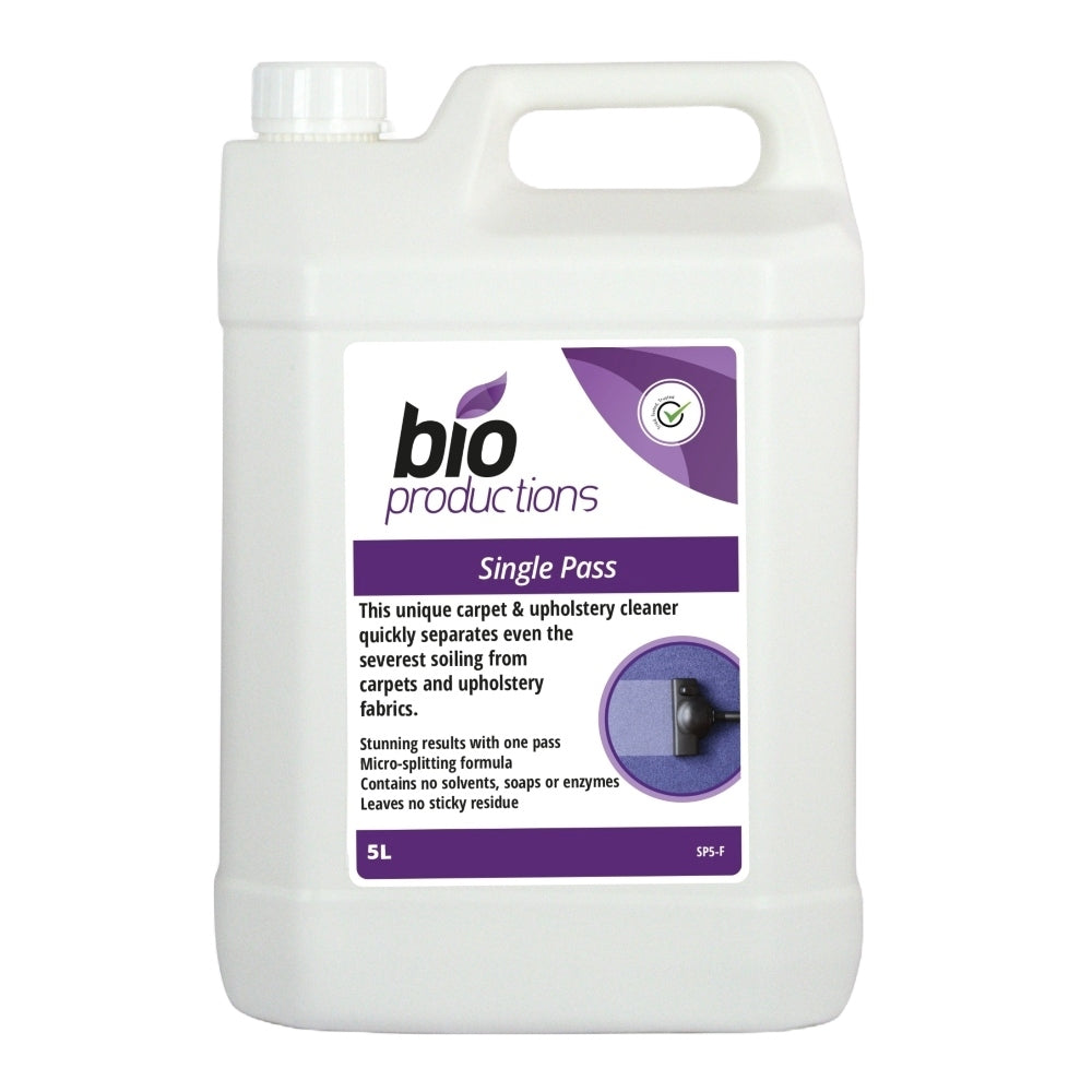 Bio Productions PREMIUM SINGLE PASS -  Carpet Cleaner 5 Ltr