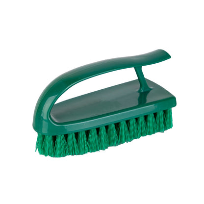 Washable Hand Brush with Stiff Bristles – Corner Cleaning Scrub Brush, Colour Coded, 15cm