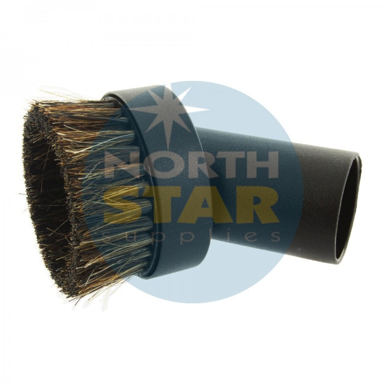 Universal Black Plastic Horsehair Round Dusting Brush (32mm)